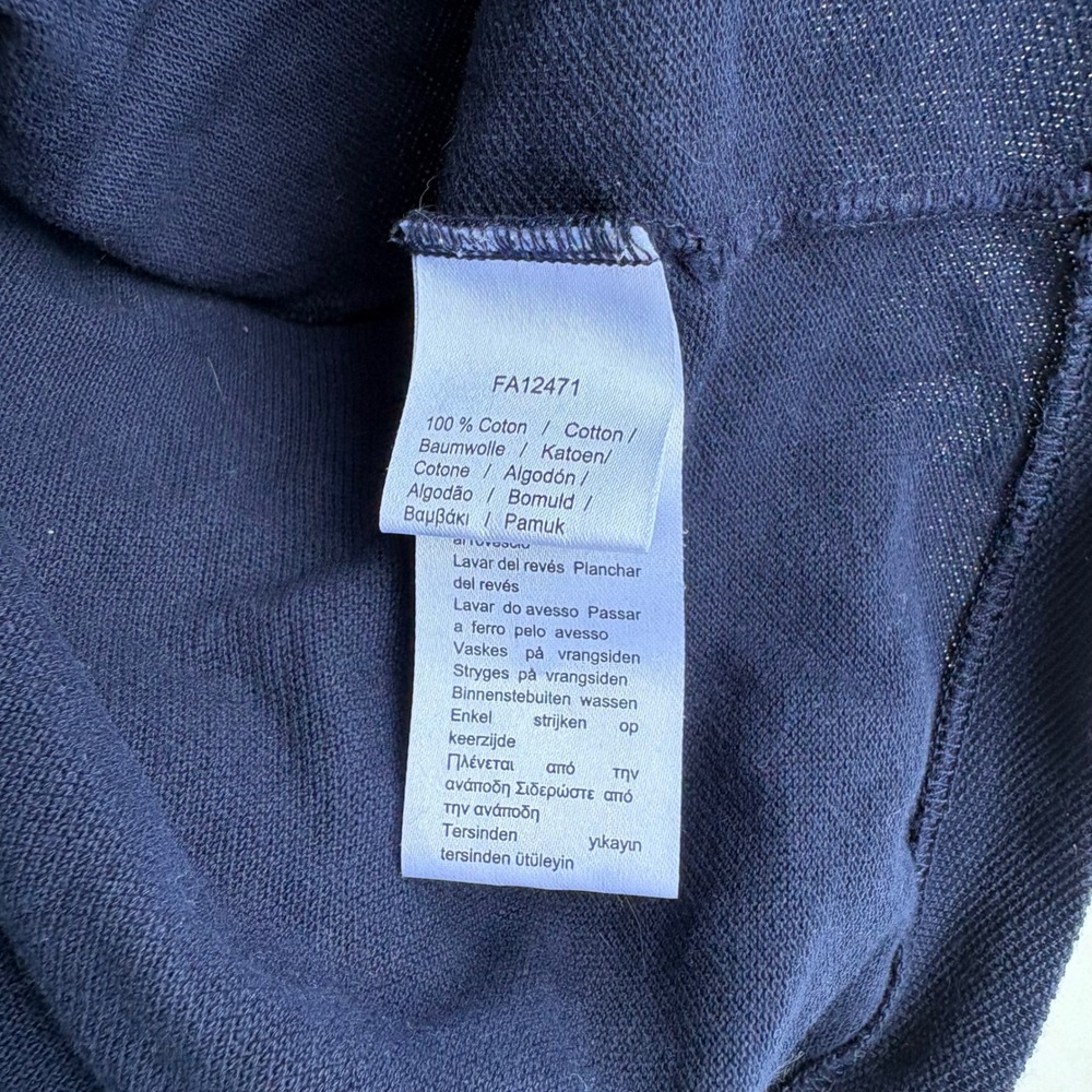 Lacoste Mens Classic Fit Short Sleeve Pique Polo Shirt Navy Blue FR 5 US L - Picture 5 of 5